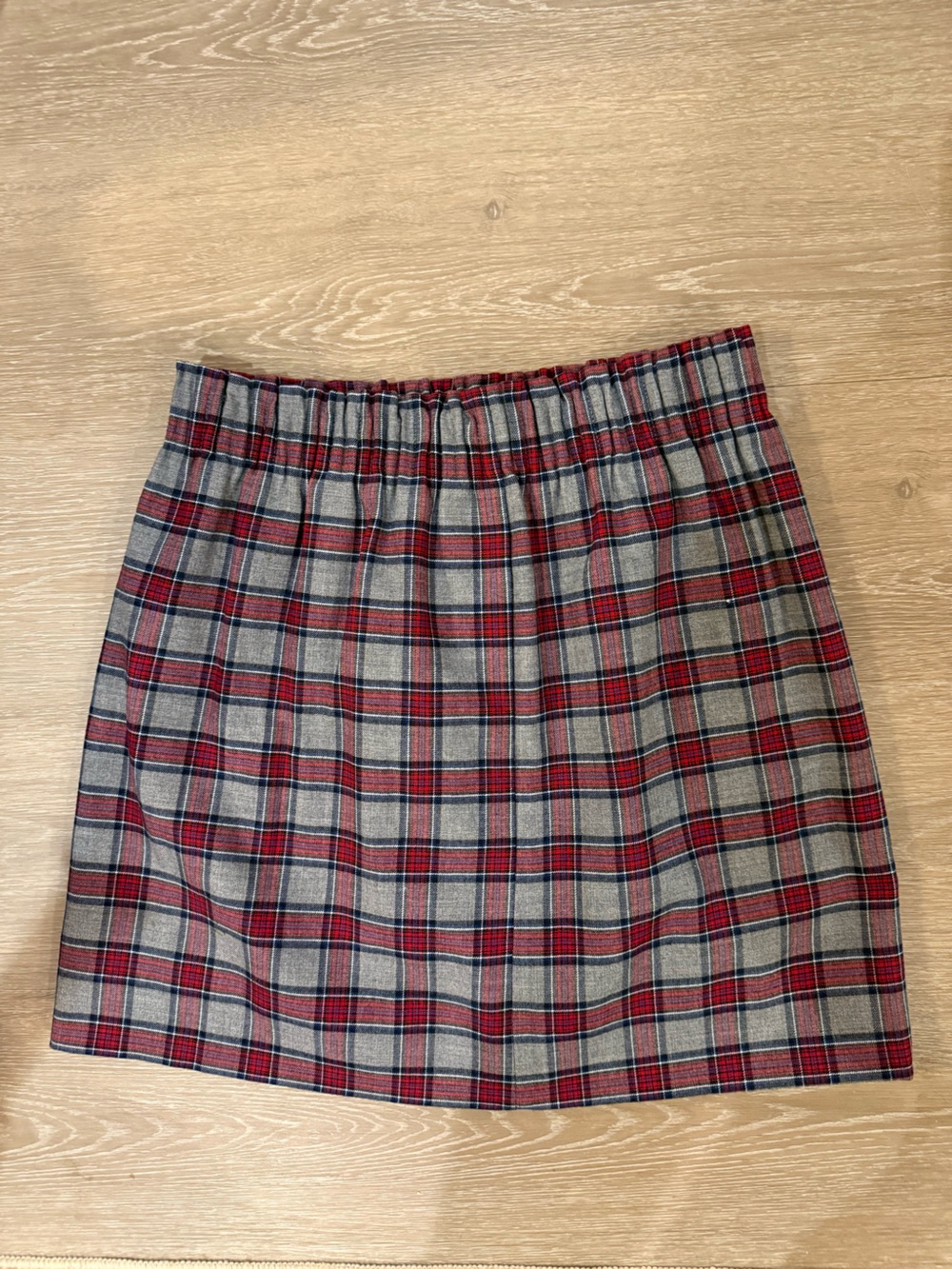 J.Crew BD524 Vintage Plaid Pleated Wool Blend Mini Skirt Size 4 High Rise - Picture 3 of 6